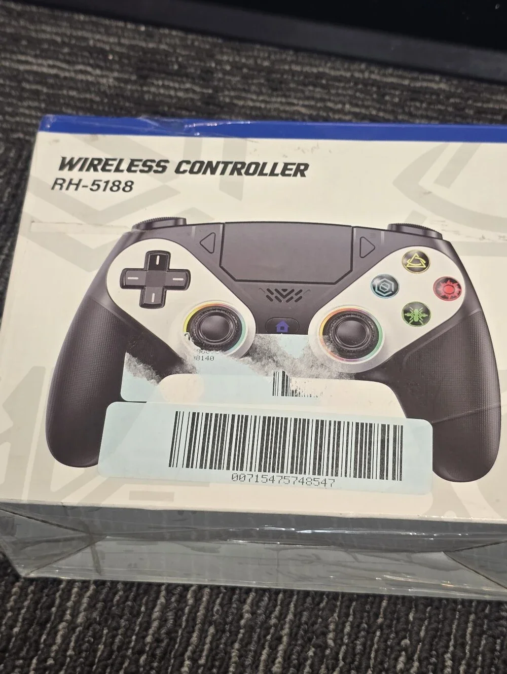 LED Wireless Controller for PS5, Compatible with PS5 Pro/Slim/PC, Dual Vibration